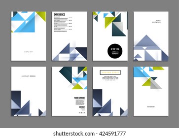 Abstract Background. Geometric Shapes and Frames for Presentation, Annual Reports, Flyers, Brochures, Leaflets, Posters, Business Cards and Document Cover Pages Design. A4 Title Sheet Template