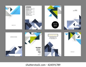 Abstract Background. Geometric Shapes and Frames for Presentation, Annual Reports, Flyers, Brochures, Leaflets, Posters, Business Cards and Document Cover Pages Design. A4 Title Sheet Template