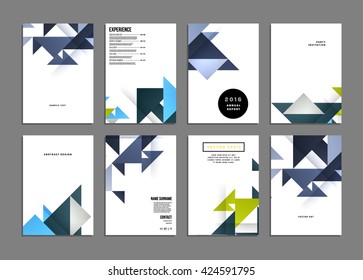 Abstract Background. Geometric Shapes and Frames for Presentation, Annual Reports, Flyers, Brochures, Leaflets, Posters, Business Cards and Document Cover Pages Design. A4 Title Sheet Template