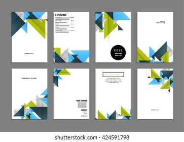 Abstract Background. Geometric Shapes and Frames for Presentation, Annual Reports, Flyers, Brochures, Leaflets, Posters, Business Cards and Document Cover Pages Design. A4 Title Sheet Template