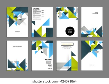 Abstract Background. Geometric Shapes and Frames for Presentation, Annual Reports, Flyers, Brochures, Leaflets, Posters, Business Cards and Document Cover Pages Design. A4 Title Sheet Template