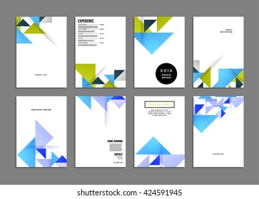 Abstract Background. Geometric Shapes and Frames for Presentation, Annual Reports, Flyers, Brochures, Leaflets, Posters, Business Cards and Document Cover Pages Design. A4 Title Sheet Template
