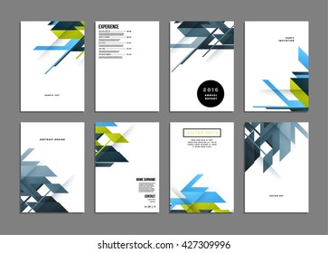 Abstract Background. Geometric Shapes and Frames for Presentation, Annual Reports, Flyers, Brochures, Leaflets, Posters, Business Cards and Document Cover Pages Design. A4 Title Sheet Template