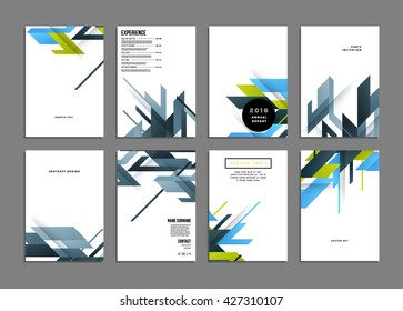 Abstract Background. Geometric Shapes and Frames for Presentation, Annual Reports, Flyers, Brochures, Leaflets, Posters, Business Cards and Document Cover Pages Design. A4 Title Sheet Template