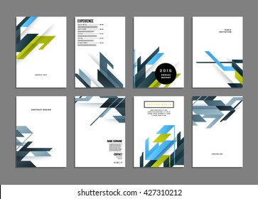 Abstract Background. Geometric Shapes and Frames for Presentation, Annual Reports, Flyers, Brochures, Leaflets, Posters, Business Cards and Document Cover Pages Design. A4 Title Sheet Template