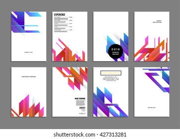Abstract Background. Geometric Shapes and Frames for Presentation, Annual Reports, Flyers, Brochures, Leaflets, Posters, Business Cards and Document Cover Pages Design. A4 Title Sheet Template