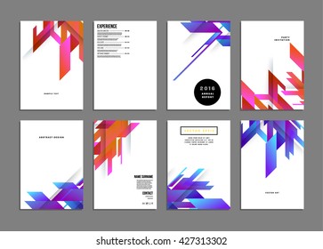 Abstract Background. Geometric Shapes and Frames for Presentation, Annual Reports, Flyers, Brochures, Leaflets, Posters, Business Cards and Document Cover Pages Design. A4 Title Sheet Template