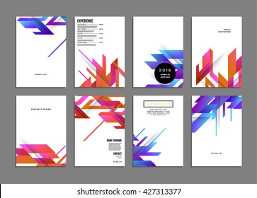 Abstract Background. Geometric Shapes and Frames for Presentation, Annual Reports, Flyers, Brochures, Leaflets, Posters, Business Cards and Document Cover Pages Design. A4 Title Sheet Template