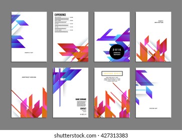 Abstract Background. Geometric Shapes and Frames for Presentation, Annual Reports, Flyers, Brochures, Leaflets, Posters, Business Cards and Document Cover Pages Design. A4 Title Sheet Template