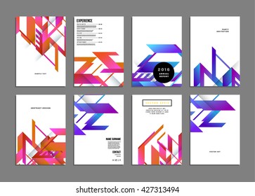 Abstract Background. Geometric Shapes and Frames for Presentation, Annual Reports, Flyers, Brochures, Leaflets, Posters, Business Cards and Document Cover Pages Design. A4 Title Sheet Template