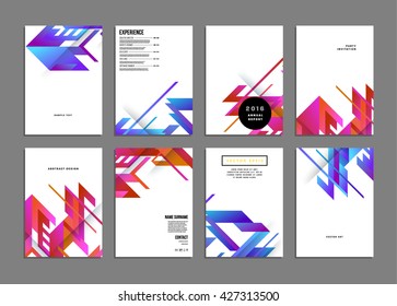 Abstract Background. Geometric Shapes and Frames for Presentation, Annual Reports, Flyers, Brochures, Leaflets, Posters, Business Cards and Document Cover Pages Design. A4 Title Sheet Template