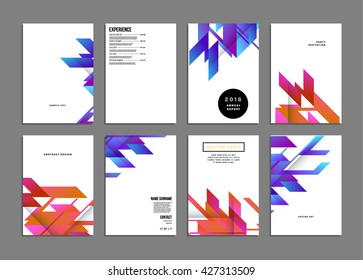 Abstract Background. Geometric Shapes and Frames for Presentation, Annual Reports, Flyers, Brochures, Leaflets, Posters, Business Cards and Document Cover Pages Design. A4 Title Sheet Template