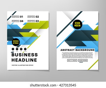 Abstract Background. Geometric Shapes and Frames for Presentation, Annual Reports, Flyers, Brochures, Leaflets, Posters, Business Cards and Document Cover Pages Design. A4 Title Sheet Template