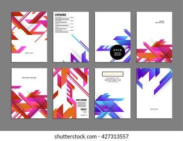 Abstract Background. Geometric Shapes and Frames for Presentation, Annual Reports, Flyers, Brochures, Leaflets, Posters, Business Cards and Document Cover Pages Design. A4 Title Sheet Template