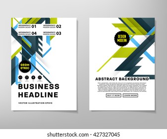 Abstract Background. Geometric Shapes and Frames for Presentation, Annual Reports, Flyers, Brochures, Leaflets, Posters, Business Cards and Document Cover Pages Design. A4 Title Sheet Template.