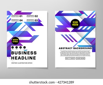 Abstract Background. Geometric Shapes and Frames for Presentation, Annual Reports, Flyers, Brochures, Leaflets, Posters, Business Cards and Document Cover Pages Design. A4 Title Sheet Template