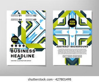 Abstract Background. Geometric Shapes and Frames for Presentation, Annual Reports, Flyers, Brochures, Leaflets, Posters, Business Cards and Document Cover Pages Design. A4 Title Sheet Template