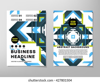 Abstract Background. Geometric Shapes and Frames for Presentation, Annual Reports, Flyers, Brochures, Leaflets, Posters, Business Cards and Document Cover Pages Design. A4 Title Sheet Template