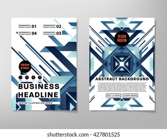 Abstract Background. Geometric Shapes and Frames for Presentation, Annual Reports, Flyers, Brochures, Leaflets, Posters, Business Cards and Document Cover Pages Design. A4 Title Sheet Template