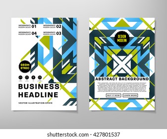 Abstract Background. Geometric Shapes and Frames for Presentation, Annual Reports, Flyers, Brochures, Leaflets, Posters, Business Cards and Document Cover Pages Design. A4 Title Sheet Template