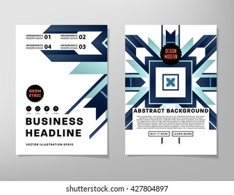Abstract Background. Geometric Shapes and Frames for Presentation, Annual Reports, Flyers, Brochures, Leaflets, Posters, Business Cards and Document Cover Pages Abstract Design. A4 Title Template