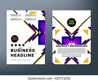 Abstract Background. Geometric Shapes and Frames for Presentation, Annual Reports, Flyers, Brochures, Leaflets, Posters, Business Cards and Document Cover Pages Design. A4 Title Sheet Template.