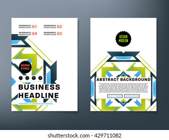 Abstract Background. Geometric Shapes and Frames for Presentation, Annual Reports, Flyers, Brochures, Leaflets, Posters, Business Cards and Document Cover Pages Design. A4 Title Sheet Template.