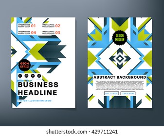 Abstract Background. Geometric Shapes and Frames for Presentation, Annual Reports, Flyers, Brochures, Leaflets, Posters, Business Cards and Document Cover Pages Design. A4 Title Sheet Template.