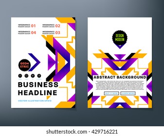 Abstract Background. Geometric Shapes and Frames for Presentation, Annual Reports, Flyers, Brochures, Leaflets, Posters, Business Cards and Document Cover Pages Design. A4 Title Sheet Template