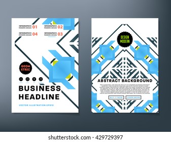 Abstract Background. Geometric Shapes and Frames for Presentation, Annual Reports, Flyers, Brochures, Leaflets, Posters, Business Cards and Document Cover Pages Design. A4 Title Sheet Template