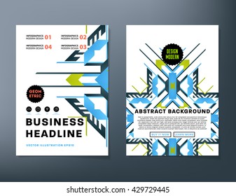 Abstract Background. Geometric Shapes and Frames for Presentation, Annual Reports, Flyers, Brochures, Leaflets, Posters, Business Cards and Document Cover Pages Design. A4 Title Sheet Template