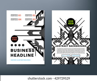Resumo do histórico. Formas e Quadros Geométricos para Apresentação, Relatórios Anuais, Panfletos, Brochuras, Folhetos, Pôsteres, Cartões de Visita e Projeto de Folhas de Capa de Documentos. Modelo de Folha de Título A4