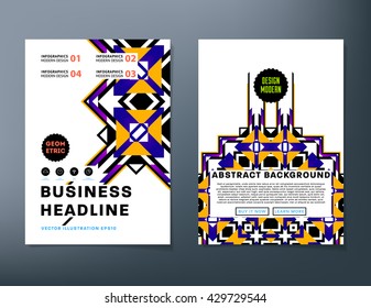 Abstract Background. Geometric Shapes and Frames for Presentation, Annual Reports, Flyers, Brochures, Leaflets, Posters, Business Cards and Document Cover Pages Design. A4 Title Sheet Template