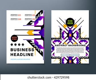 Abstract Background. Geometric Shapes and Frames for Presentation, Annual Reports, Flyers, Brochures, Leaflets, Posters, Business Cards and Document Cover Pages Design. A4 Title Sheet Template