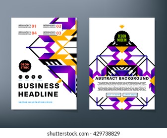 Abstract Background. Geometric Shapes and Frames for Presentation, Annual Reports, Flyers, Brochures, Leaflets, Posters, Business Cards and Document Cover Pages Design. A4 Title Sheet Template