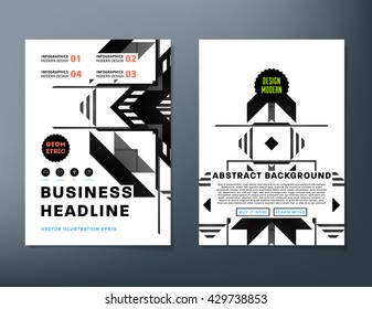 Resumo do histórico. Formas e Quadros Geométricos para Apresentação, Relatórios Anuais, Panfletos, Brochuras, Folhetos, Pôsteres, Cartões de Visita e Projeto de Folhas de Capa de Documentos. Modelo de Folha de Título A4