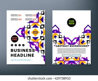 Abstract Background. Geometric Shapes and Frames for Presentation, Annual Reports, Flyers, Brochures, Leaflets, Posters, Business Cards and Document Cover Pages Design. A4 Title Sheet Template