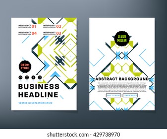 Abstract Background. Geometric Shapes and Frames for Presentation, Annual Reports, Flyers, Brochures, Leaflets, Posters, Business Cards and Document Cover Pages Design. A4 Title Sheet Template