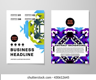 Abstract Background. Geometric Shapes and Frames for Presentation, Annual Reports, Flyers, Brochures, Leaflets, Posters, Business Cards and Document Cover Pages Design. A4 Title Sheet Template