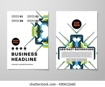 Abstract Background. Geometric Shapes and Frames for Presentation, Annual Reports, Flyers, Brochures, Leaflets, Posters, Business Cards and Document Cover Pages Design. A4 Title Sheet Template