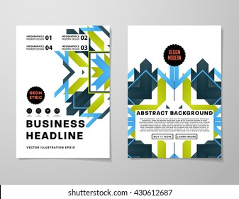 Abstract Background. Geometric Shapes and Frames for Presentation, Annual Reports, Flyers, Brochures, Leaflets, Posters, Business Cards and Document Cover Pages Design. A4 Title Sheet Template