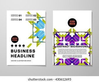 Abstract Background. Geometric Shapes and Frames for Presentation, Annual Reports, Flyers, Brochures, Leaflets, Posters, Business Cards and Document Cover Pages Design. A4 Title Sheet Template