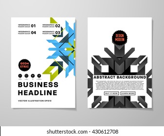 Abstract Background. Geometric Shapes and Frames for Presentation, Annual Reports, Flyers, Brochures, Leaflets, Posters, Business Cards and Document Cover Pages Design. A4 Title Sheet Template