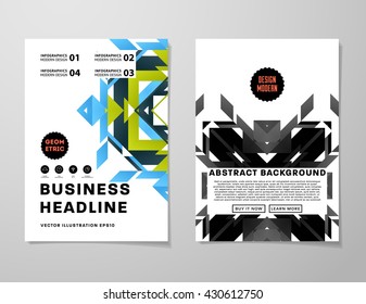 Abstract Background. Geometric Shapes and Frames for Presentation, Annual Reports, Flyers, Brochures, Leaflets, Posters, Business Cards and Document Cover Pages Design. A4 Title Sheet Template