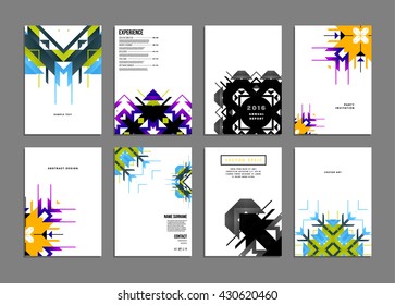 Abstract Background. Geometric Shapes and Frames for Presentation, Annual Reports, Flyers, Brochures, Leaflets, Posters, Business Cards and Document Cover Pages Design. A4 Title Sheet Template