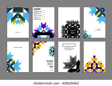 Abstract Background. Geometric Shapes and Frames for Presentation, Annual Reports, Flyers, Brochures, Leaflets, Posters, Business Cards and Document Cover Pages Design. A4 Title Sheet Template