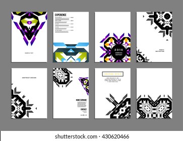 Abstract Background. Geometric Shapes and Frames for Presentation, Annual Reports, Flyers, Brochures, Leaflets, Posters, Business Cards and Document Cover Pages Design. A4 Title Sheet Template