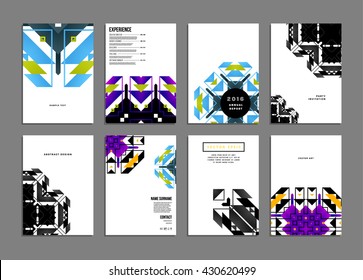 Abstract Background. Geometric Shapes and Frames for Presentation, Annual Reports, Flyers, Brochures, Leaflets, Posters, Business Cards and Document Cover Pages Design. A4 Title Sheet Template