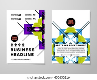Abstract Background. Geometric Shapes and Frames for Presentation, Annual Reports, Flyers, Brochures, Leaflets, Posters, Business Cards and Document Cover Pages Design. A4 Title Sheet Template.