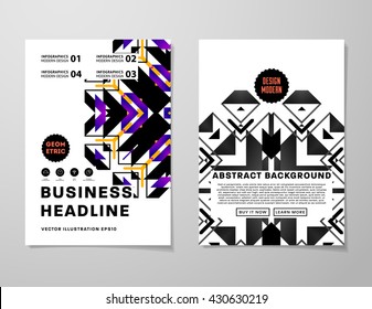 Abstract Background. Geometric Shapes and Frames for Presentation, Annual Reports, Flyers, Brochures, Leaflets, Posters, Business Cards and Document Cover Pages Design. A4 Title Sheet Template.